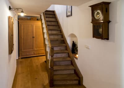 Die restaurierte Treppe
